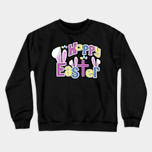 Cute Easter Shirts Kids - Hoppy Easter Crewneck Sweatshirt